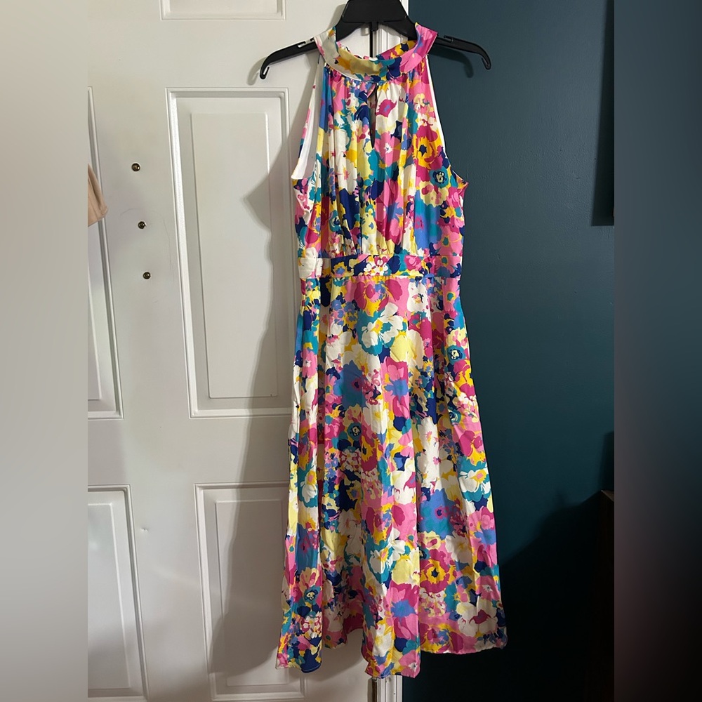 Leslie Fay Floral Dress size 10
